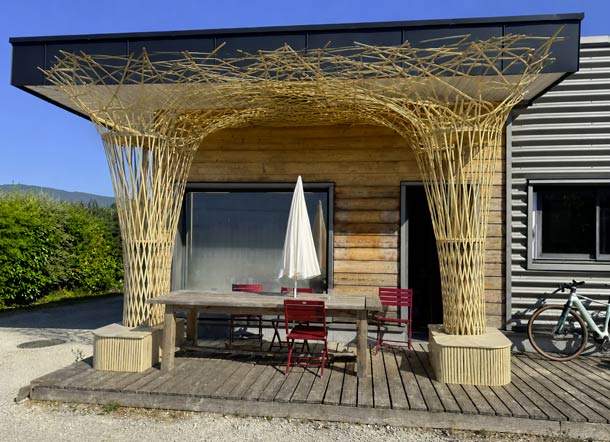 Stage découverte travail artisanal du bambou et fabrication d'une pergola